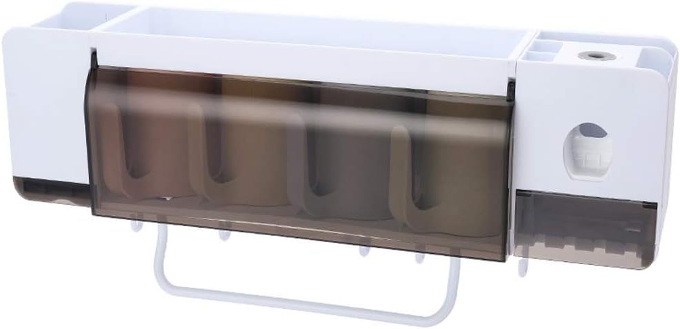 Creative Toothbrush Holder Set, No Need to Punch Multifunctional Household Towel Rack, Multi Layer Rack Toothbrush Rack Toothpaste Rack(48.8cm)