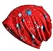 Produktbild Amayay Damen 3-Wege Weich Vögel Baumwolle Süße Hut Mütze Für Chemo Einfacher Stil Krebs Chemotherapie Haarverlust Schlafmütze (Color : Rot, Size : One Size)