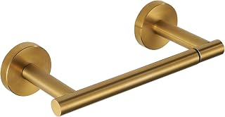 Toilettenpapierhalter, Doppelpfosten, schwenkbarer Taschentuchrollenhalter, Edelstahl, rostfrei, Wandhalterung, TP, große Megarolle, kompatibel für Badezimmer, Gewerbe und Wohnmobil, Gold