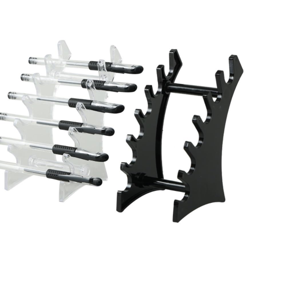 Portalapices Organizador De Cepillos Maquillaje con Portalápices Plástico 6 Compartimentos For Almacenar Bolígrafos Exhibición Organizador(White)