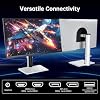 KTC 27 Inch White Gaming Monitor 300Hz/320Hz, QHD 1440P Fast IPS Computer Monitor with Adaptive FreeSync, HDR400, Height/Pivot/Swivel/Tilt Adjustable, DP&HDMI, H27E6