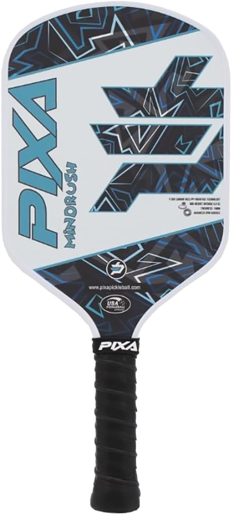 PIXA Mindrush T-300 Pickleball Paddle 16mm, Advanced Friction Surface, Amazing Power, Control, and Spin: USAPA Approved Great Gift!