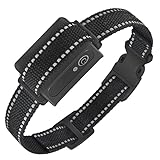 3280 ft. Dog Training Collar Receiver IP67 Waterproof Dog Bark Shock Vibration Beep Receiver Black