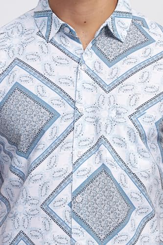 Image of BULLMER Trendy Regular Fit Printed Causal Shirt for Men