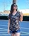 GOOTUCH Womens Summer Tops Tie Dye Short Sleeve Shirt V Neck T Shirts Casual Loose fit Blouses(Camo,S)