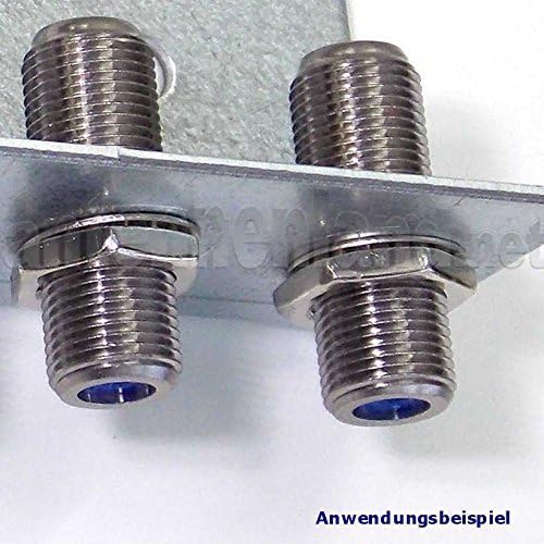 Cabelcon 10 sztuk oryginalnych złączek F tuleja/gniazdo F-81-HQ-1 NiTin