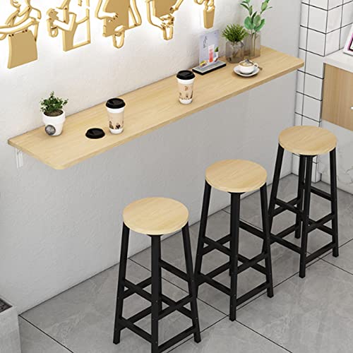 Bureau d'ordinateur portable et table murale pliante en bois