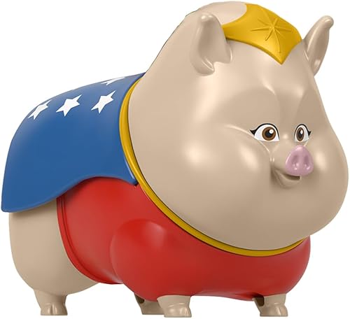 Miniatura 5 de Pieza de repuesto para Fisher-Price League of Super-Pets Playset - HGL00 ~ Figura de repuesto de cerdo rosa de vientre de maceta