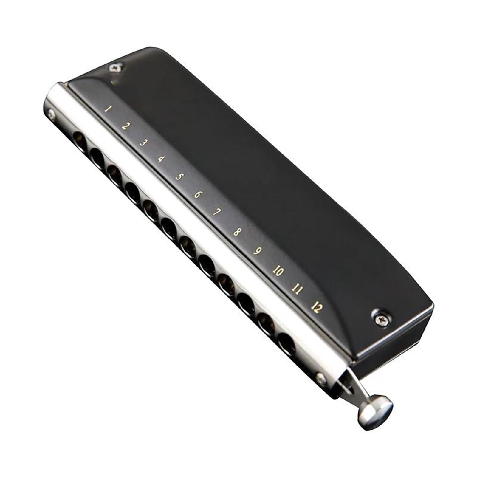 Harmonijka Harmonijka Chromatyczna C 12 Otworów 48 Tonów | Harmonijka chromatyczna C klucz 12-otworowa 48 tonów Armonica usta organy harfa profesjonalne instrumenty muzyczne