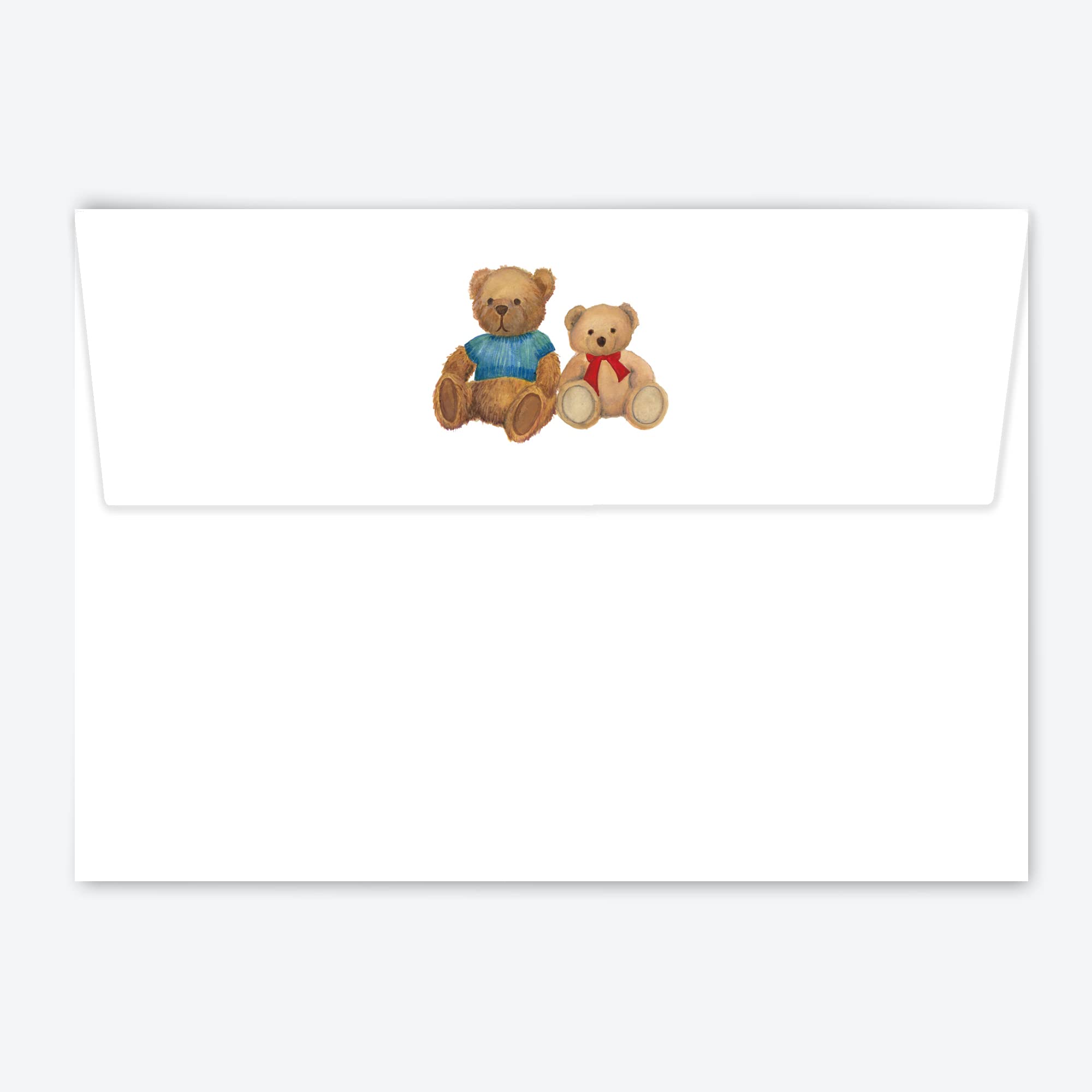 Me Loovely Teddy Bear Letter Writing Paper and Envelopes Set Stationery Supplies for DIY Printing Writing Invitations | (Refill - 20 Letters with Envelopes)