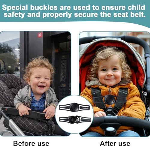 Sicherheitsgurt Clip Kindersitz Gurt Sicherung Abschnallschutz Kindersitz 2er-Pack ABS, Verhindert Lösen, Leichte Montage, Robust, Mehr Sicherheit, Beruhigendes Fahrgefühl, Universal