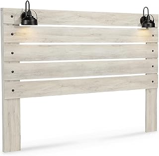 29 Farmhouse Bedroom Ideas With Rustic Cozy Vibes 2 Signature Design by Ashley Cambeck Farmhouse Panel Headboard ONLY with U...