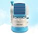 USB Water Fan, Portable Watering Misting Fan, Desktop Fan with Powerful Cooling Air, Mini Personal Fan for Table&Laptop (BLUE)
