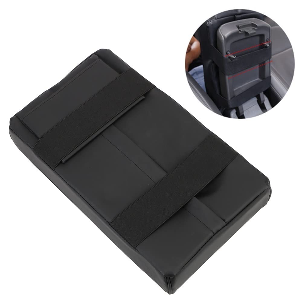 Consola central con reposabrazos 1 almohadilla para reposabrazos de coche, accesorios para automóvil, caja cojín soporte para codo y mano, antifatiga con portavasos, almacenamiento para(1)