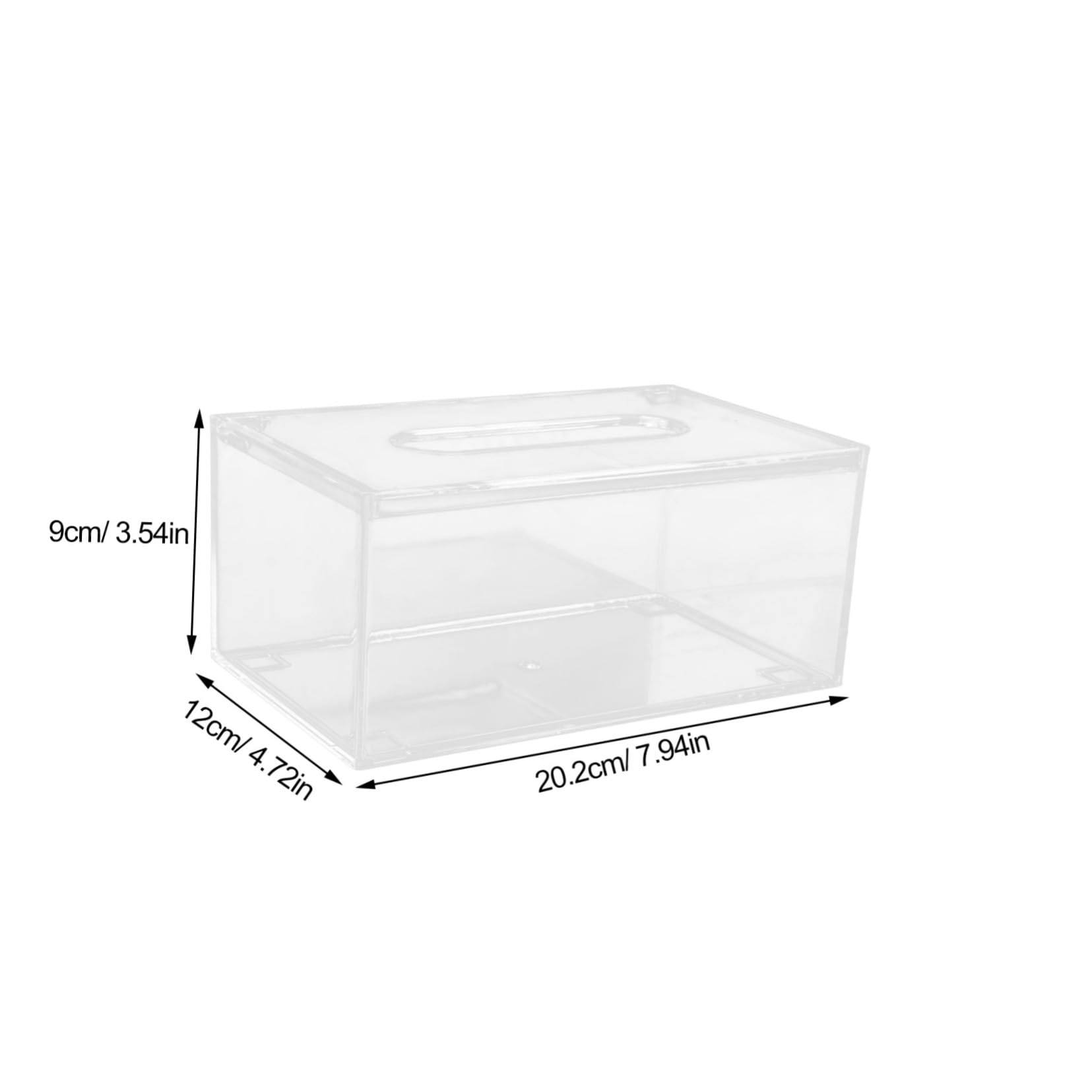 SOLUSTRE Stylish Rectangular Tissue Box Tissue Holder Delicate Napkin Box Desktop Napkin Decoration Storage Organization