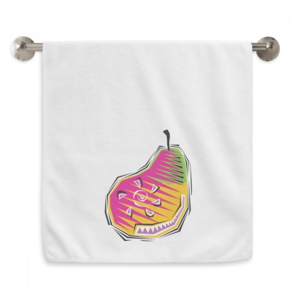 Serviette moelleuse poire mexicaine 33x74 cm en coton blanc pour le visage