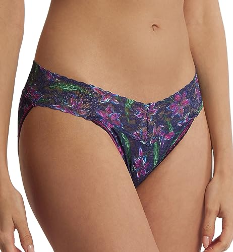 Culotte de luxe en dentelle Hanky Panky Twilight Blooms XL pour femme