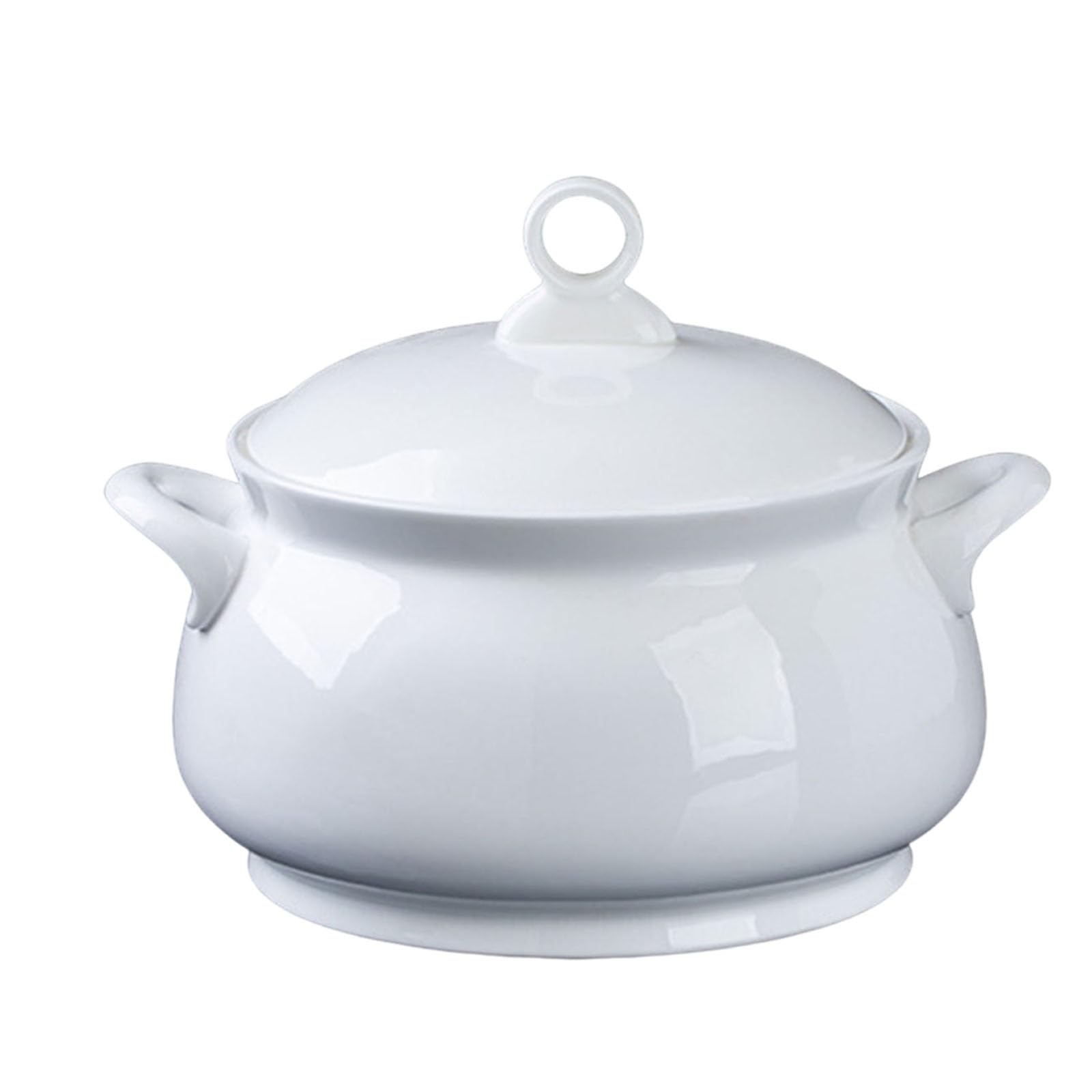 Marmite de cuisine en porcelaine pour cuisiner et servir les repas de famille