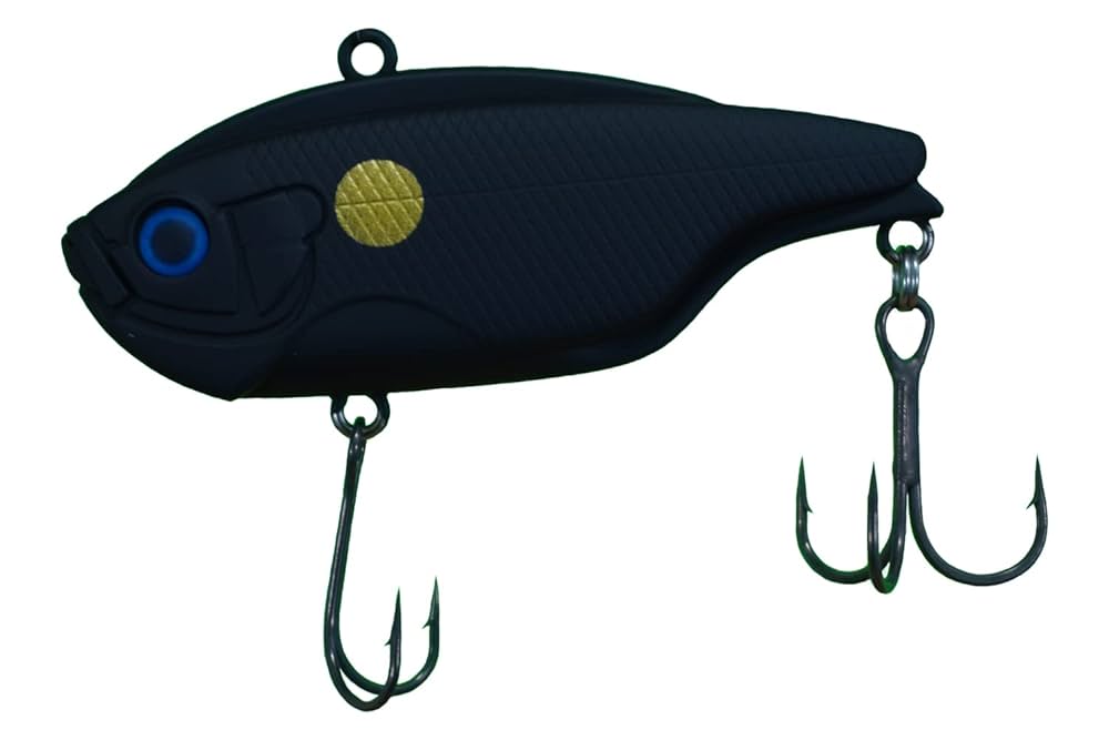 Amazon.co.jp: ルアー モガミバイブ63ズル引き仕様黒色