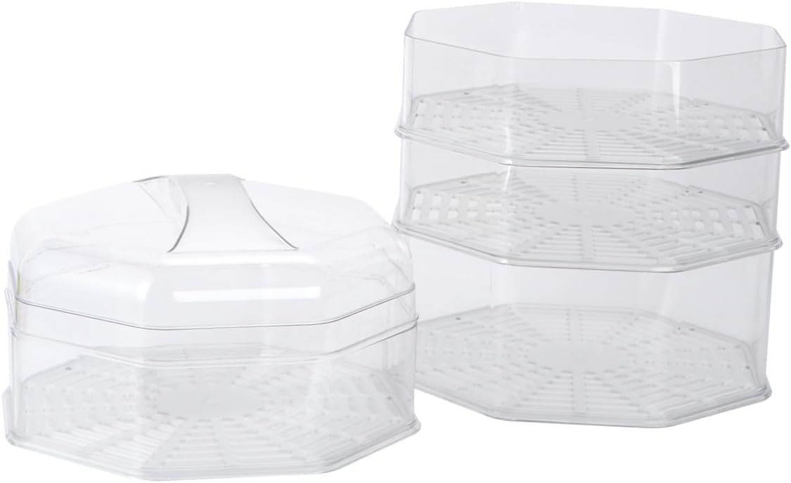 5pcs Thick Multi-layer Food Covers Set Large Thermal Insulation Dish Lids for Home Kitchen Dustproof and Mosquito-proof Food Storage Covers