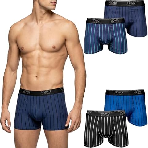Pesail Męskie bokserki bawełniane, 8 sztuk, szorty w stylu retro, rozmiar M-6XL, 8 x Mix 2, L