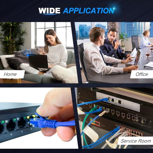 ANLINK Cat6 Ethernet Cable, 5-Pack 1M/3ft in Multi-Color, Cat 6 Cable RJ45, LAN, 24AWG UTP, Network, Patch, Internet Cable (1 Meter/3 feet, 5 Pack) - Image 6