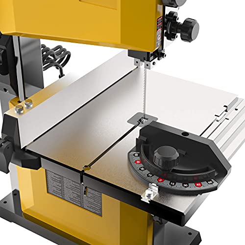 Woodskil 3A 9-Inch Band Saw,2500Fpm & 1720Rpm Low Noise Induction Motor Bandsaw Anti-Shake With Steel Base And Cast Aluminum Table,Removable Safety Key,Benchtop Band Saw With Fence And Miter Gauge. #TOP2