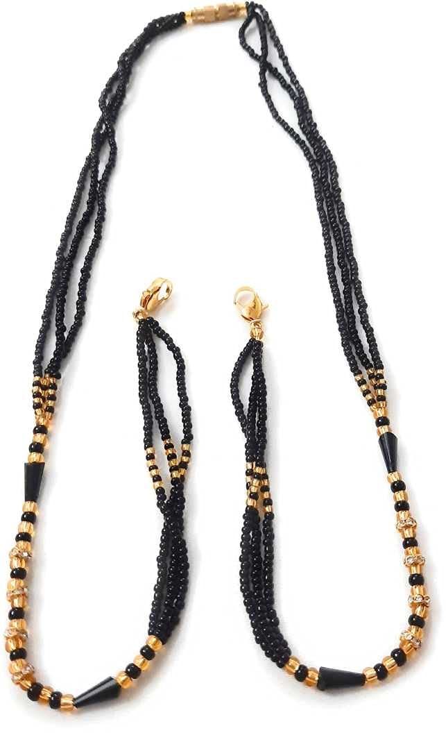 SMARNN Gold Plated Mangalsutra Chain for Women & Girl – (Black) (B08MKXYJL7) Amazon Price History, Amazon Price Tracker