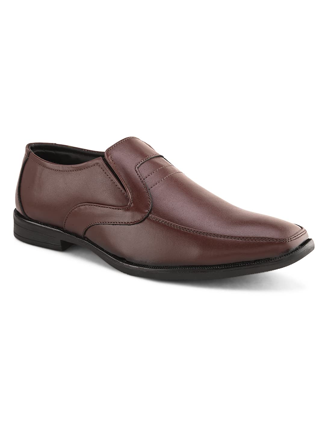FENTACIAMens Brown Genuine Leather Formal Slip On Shoes - 8 UK (B0C6MW82CW) Amazon Price History, Amazon Price Tracker