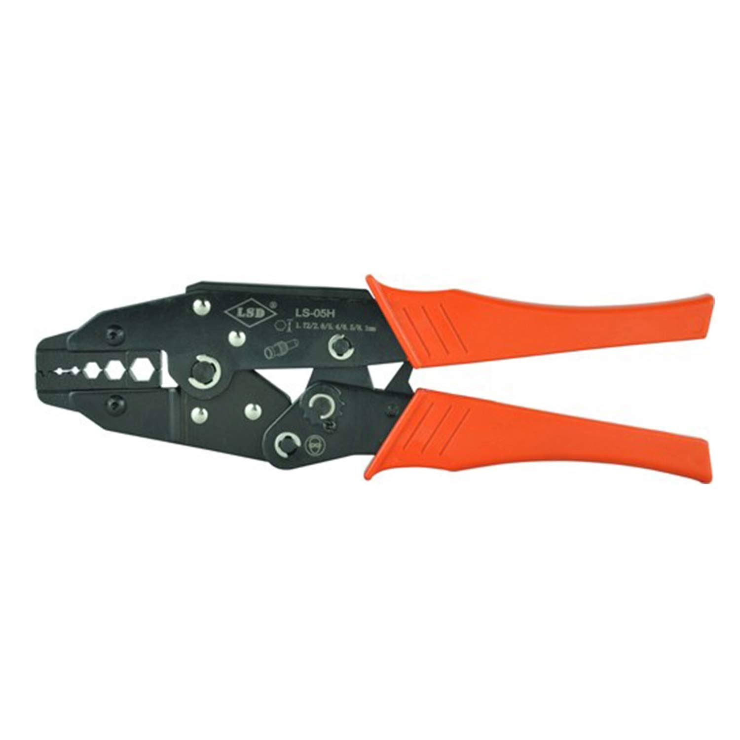 Crimpadora Terminales, Alicates de crimpado, juego de herramientas manuales de crimpado con cortador de cables y 4 matrices reemplazables, para crimpar terminales coaxiales, conectores BNC RG, pelaca