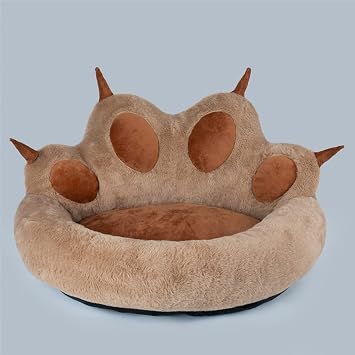 Three-dimensional Cat Claw Pet Dog Bed Calming Dog Bed Donut Round Cat Dog Bench Soft Warm Kennel Large Mat Pet Supplies
