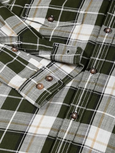 Image of Thomas Scott Men's | Checks | Full Sleeve | Regular Fit | 100% Cotton | Hooded | Casual Shirt
