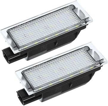 MACHSWON LED License Plate Light, 2PCS 12V Xenon White Tag Light, Lamp Taillight Compatible with Mercedes Smart Fortwo Coupe 453 + Brabus 2014-2020