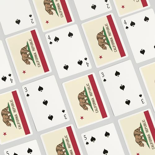 Baraja Póker California State Flag 52 Cartas Tamaño Poker miniatura 4