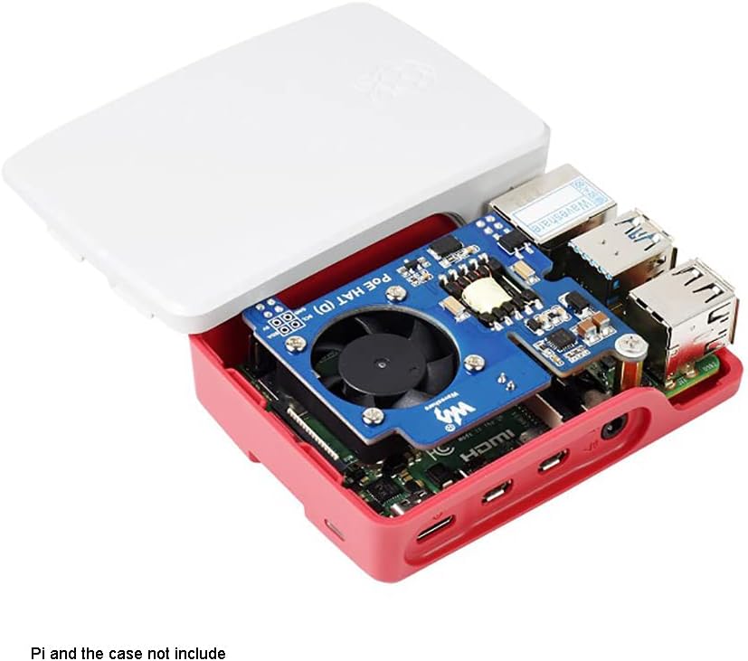 Power Over Ethernet HAT POE Type D For Raspberry Pi 3B+/4B, 802.3af-Compliant, Fit Raspberry Pi Official Case - Image 4