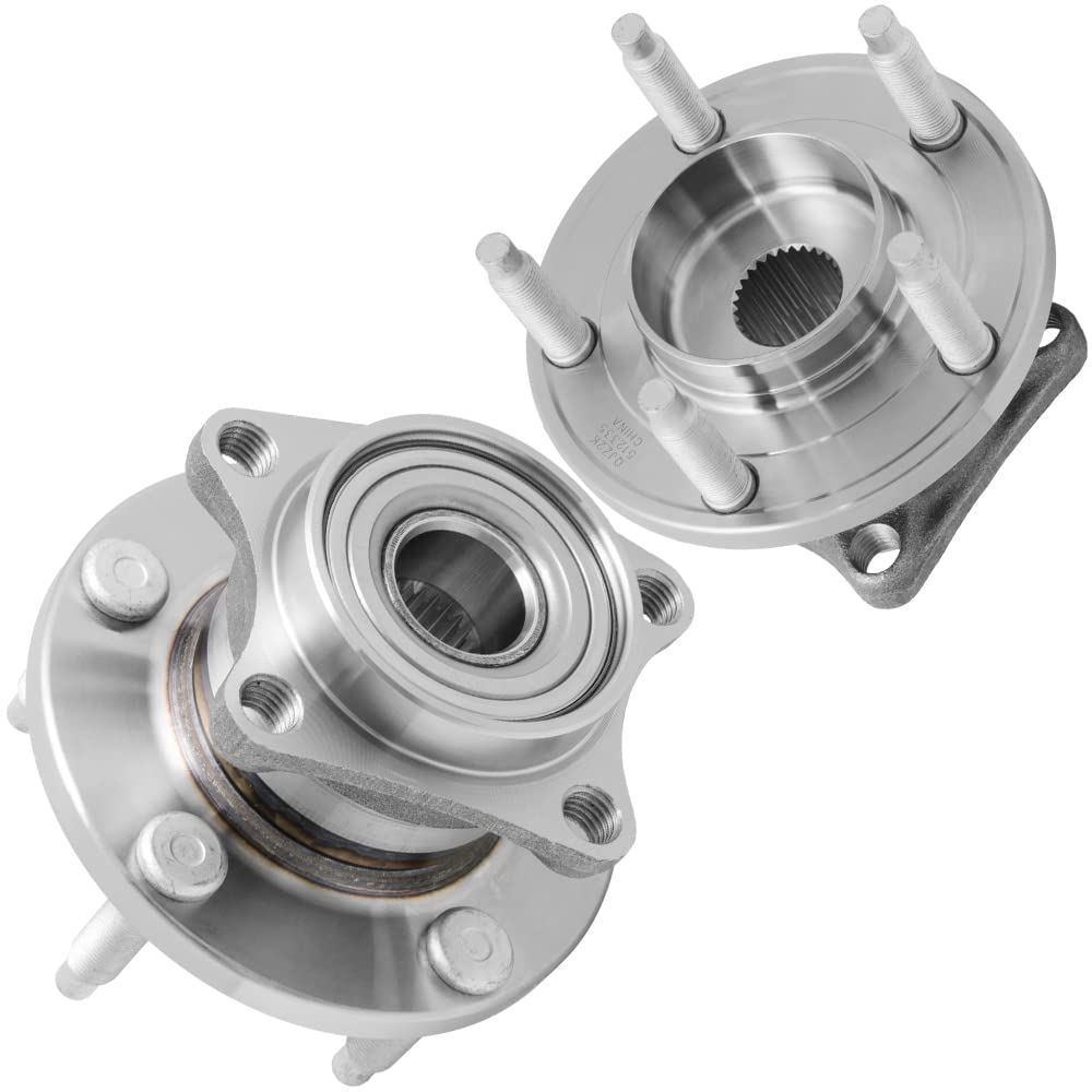 QJZ [2-Pack/Pack] 512335 - Rear Driver and Passenger Side Wheel Hub Bearing Assembly for 2007-2010 Ford Edge [AWD Models ONLY], 2007-2010 Lincoln MKX [AWD Models ONLY] 5 Lugs