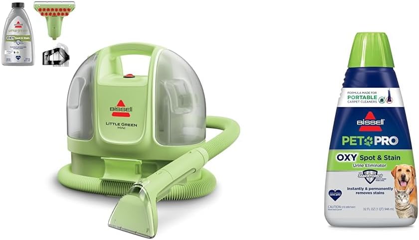 Pet-Proof Your Space: BISSELL Little Green Mini Deep Cleaner & OXY Formula for Stains