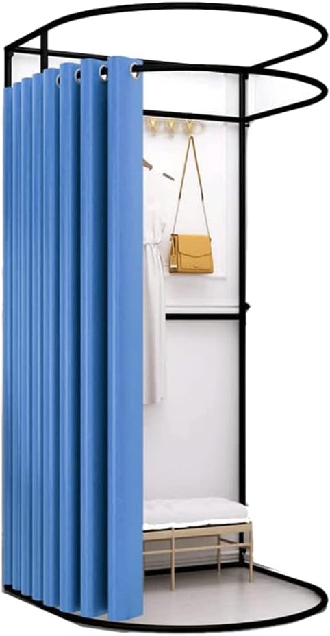 Fashion Changing Rooms Movable Clothing Store Fitting Room Portable Temporary Locker Room Easy Installation Dressing Room Spacious Changing Room Bedroom Furniture