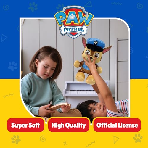 TY Chase Paw Patrol Weiches Plüschtier für Kinder, Kuschelteddy, Sammlerstück Stofftier, Beanie Babies Serie, Regular