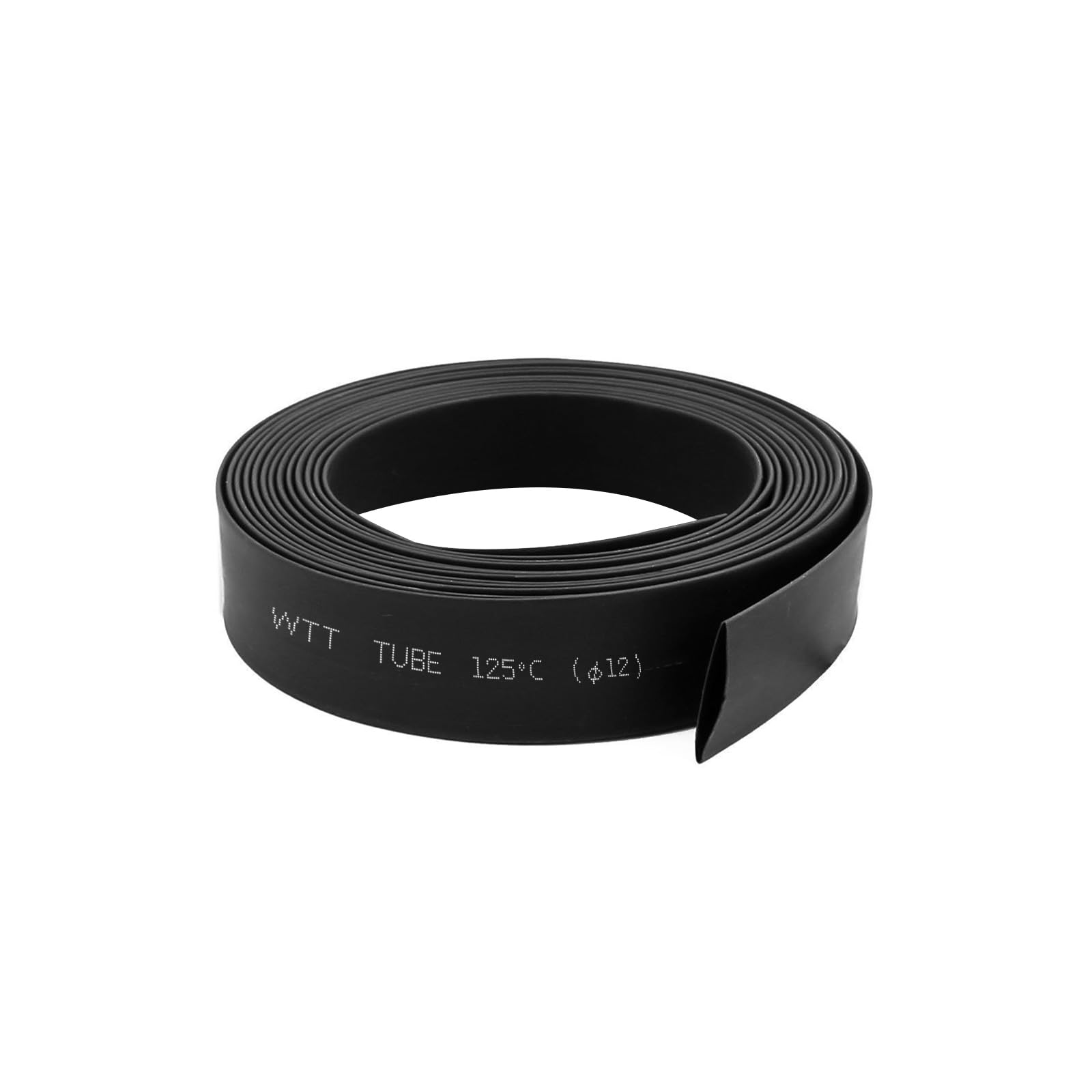 Tubo termorretráctil con aislamiento ratio 2:1 para reparar cable eléctrico negro