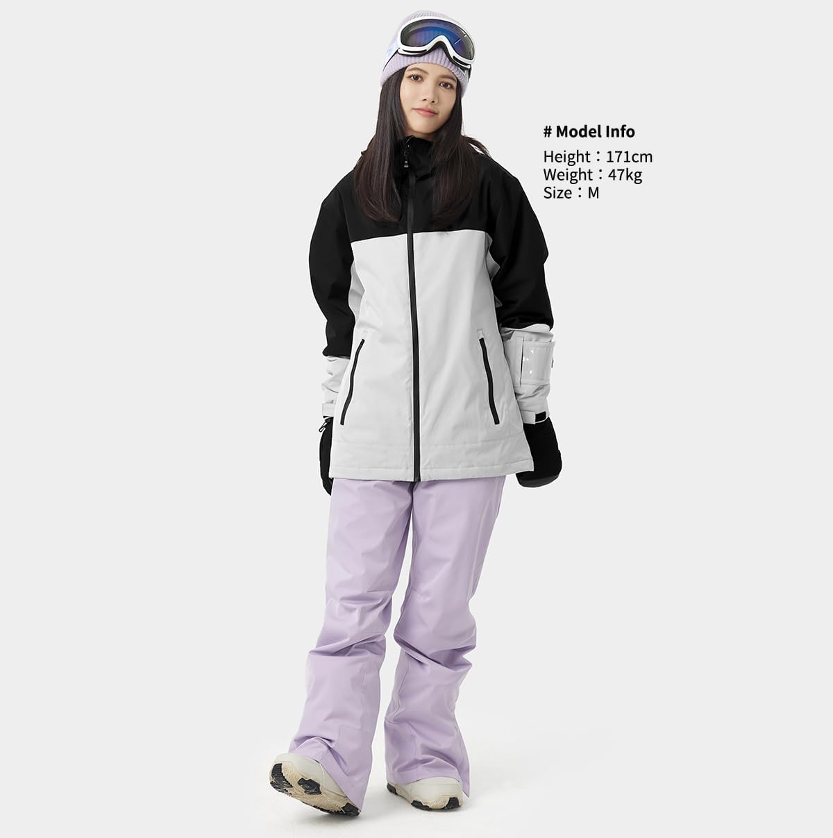 アクレイス] スノーボードウェア スキーウェア レディース 上下セット