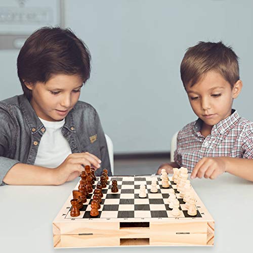 Foldable Fast Sling Puck Game, International Chess 2 in 1, Paced Winner Board Games Toys for Kids & Adults, Large Size