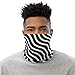 Black & White Waves Breathable Washable Neck Gaiter