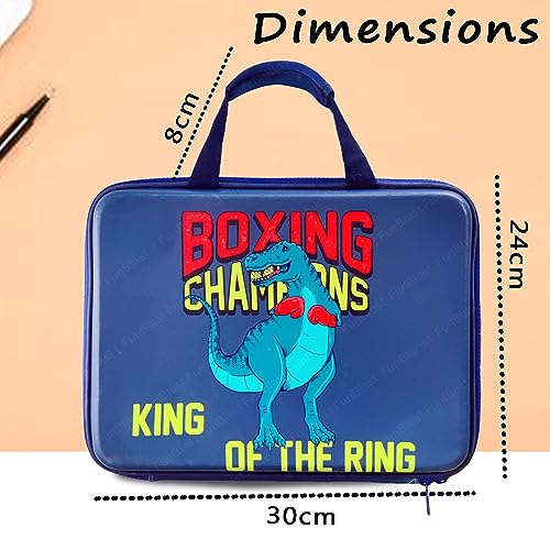 Image of FunBlast Pencil Pouches, Dinosaur Pencil Case, Pencil Case for Girls, Pencil Pouch for Kids, Boys Pencil Box, Dinosaur Pencil Boxes for Boys, Hard Canvas Multipurpose Zipper Pencil Cases