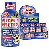 Vitamin Energy B12 Energy Shots | Natural Healthy Energy & Focus Drink | Sugar-Free Carb-Free Supplement | Vitamins B6, B12 | Energize up to 7+ Hours | Acai Pomegranate - 1.93 fl oz - Pack Of 12