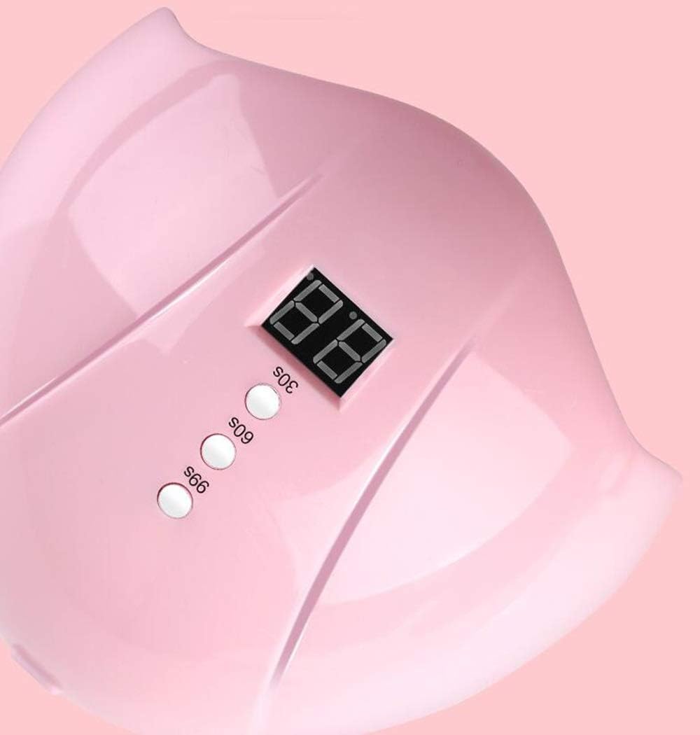 ZYLE Nail Phototherapy Machine Nail Lamp, High Power Nail Tool, Two Colors Optional Nail Whitening (Color : Pink) : Beauty & Personal Care