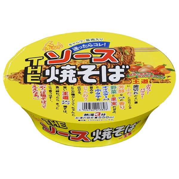 Amazon.co.jp: 徳島製粉 金ちゃん THEソース焼そば 王道 126g×12個入