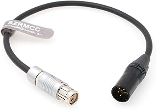 SZRMCC XLR 4 Pin Male to Fischer 2 Pin Female Power Cable for ARRI Alexa XT SXT Cameras