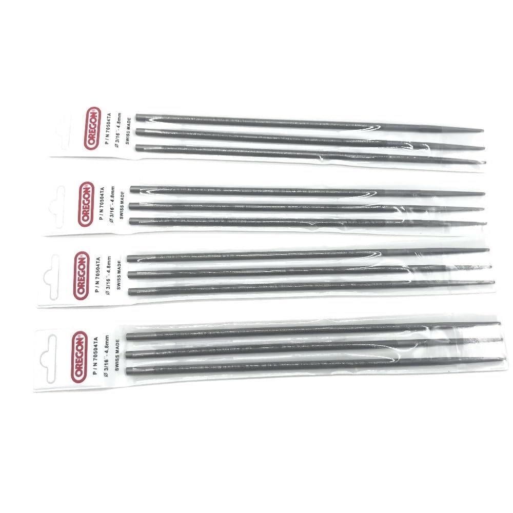 Afilador de Sierra para Cadenas Redondas Oregon, limas 3/16 ", Motosierra 4,8mm 70504 70503 para Herramienta carpintería