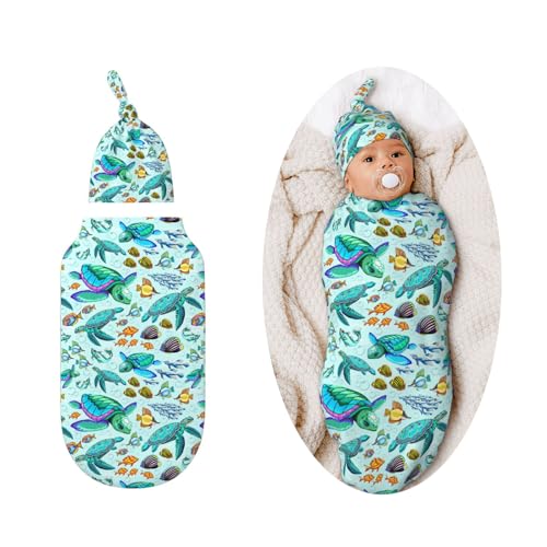 Image of Candy Swaddle Blankets Newborn Receiving Blanket Baby Swaddle Wrap Soft Sleeping Sack for Baby Girls Boys